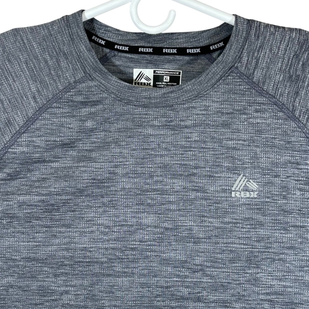 RBX Performance Mens XL Gray Heather X-Dri Long Sleeve Active Shirt